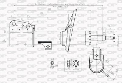 SAB821131 OPEN PARTS Амортизатор