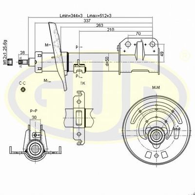 GSA777009 G.U.D. Амортизатор