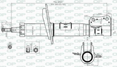 SAB836431 OPEN PARTS Амортизатор