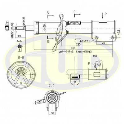 GSA339030 G.U.D. Амортизатор