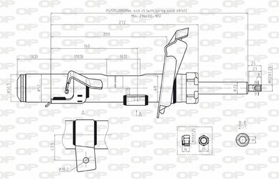 SAB803831 OPEN PARTS Амортизатор