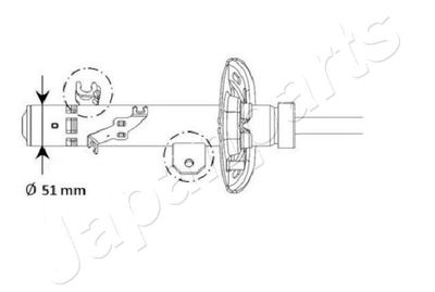 MM01130 JAPANPARTS Амортизатор