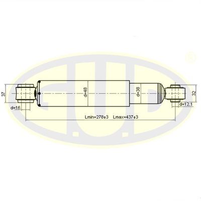 GSA343240 G.U.D. Амортизатор