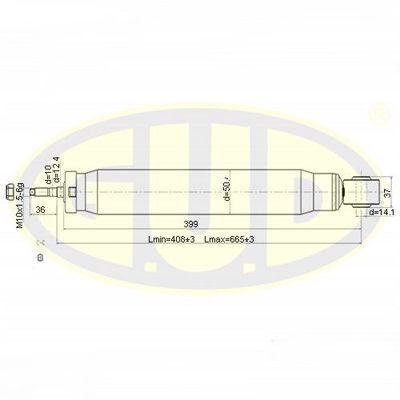 GSA345086 G.U.D. Амортизатор