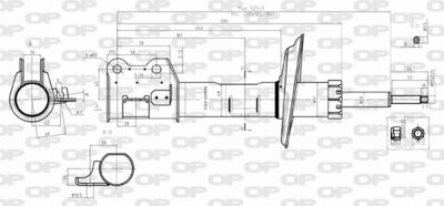 SAB839331 OPEN PARTS Амортизатор