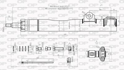 SAB822231 OPEN PARTS Амортизатор