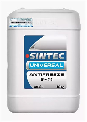 Антифриз Sintec Universal G11 -40°С синий готовый 10 кг