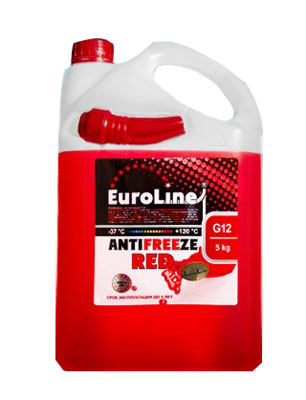 Антифриз Euroline RED G12 LL 5кг