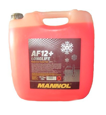 Антифриз Mannol Longtlife Antifreeze AF12+ -40°C 10л