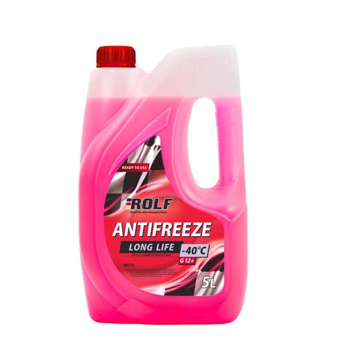 Антифриз Antifreeze  G12+  красный Rolf  70012 5л