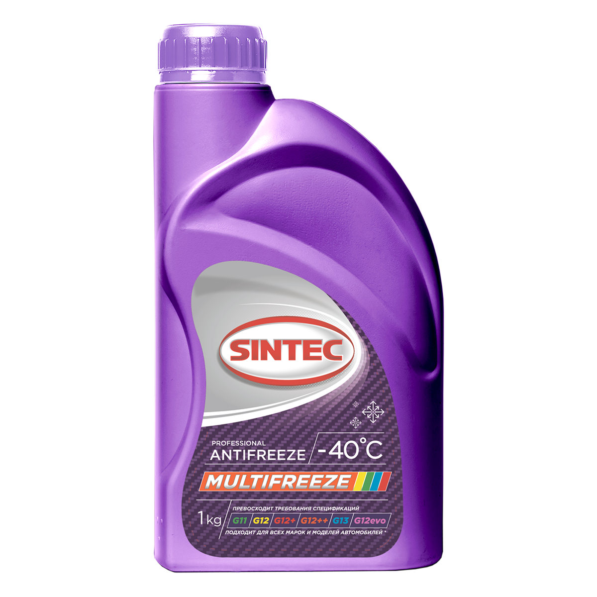Антифриз Sintec Multifreeze -40°С фиолетовый готовый 1 кг