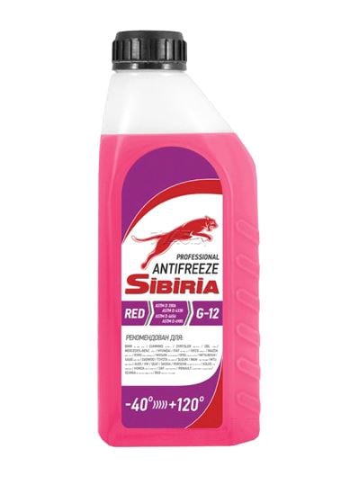 Антифриз Sibiria G12 -40°C красный готовый 1 кг