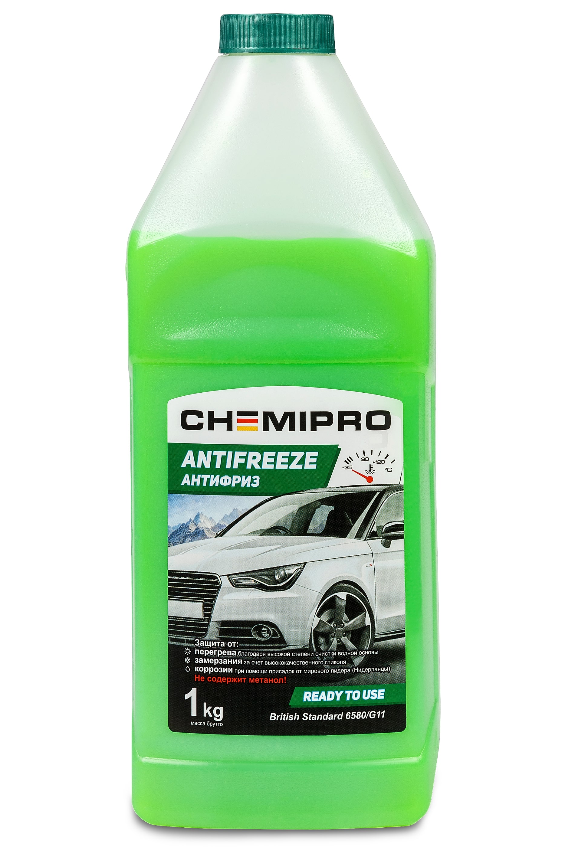 Антифриз Chemipro G11 зеленый 1 кг (900 мл) CH004