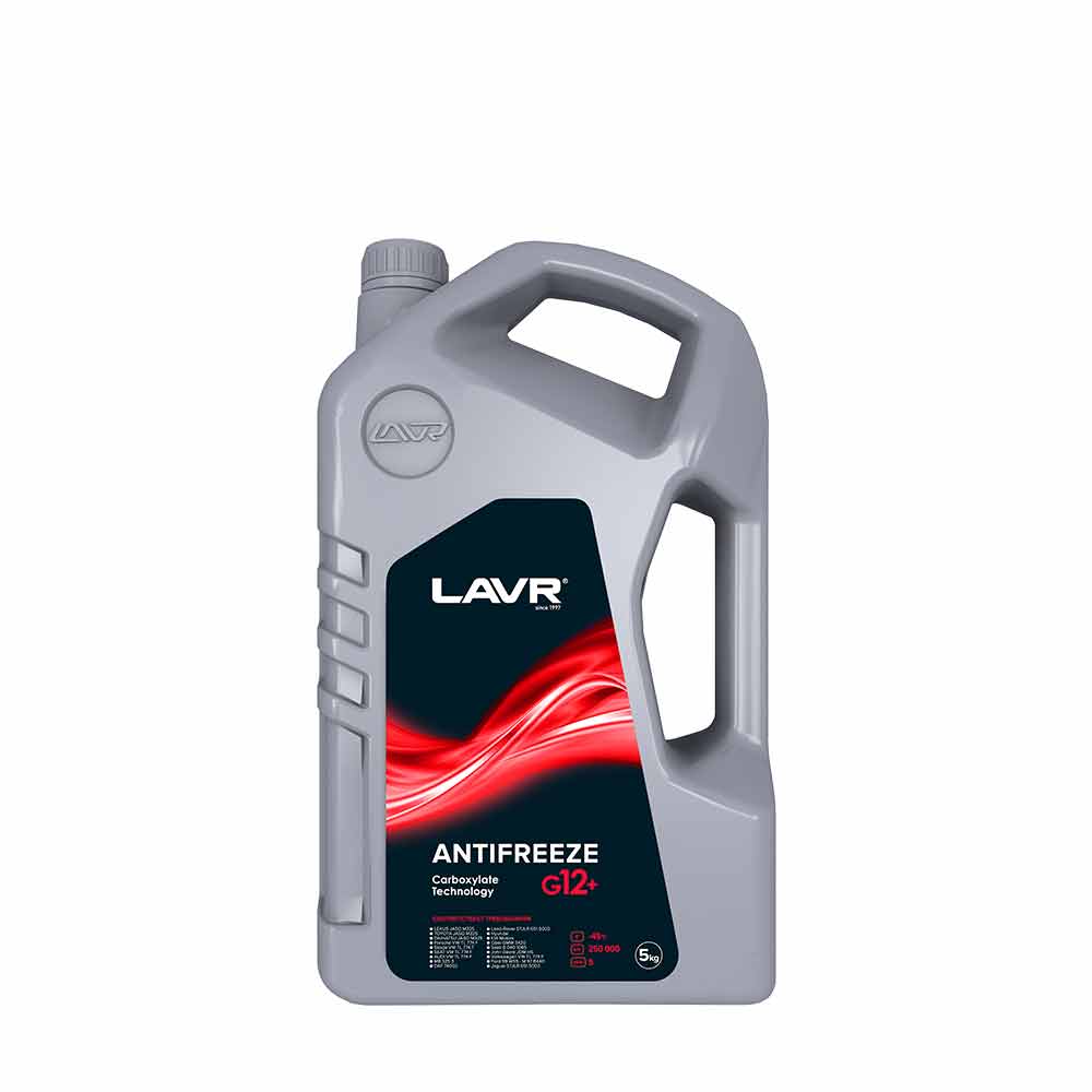 Охлаждающая жидкость Antifreeze G12+ -45°С Lavr Ln1710 5 кг