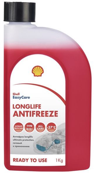 Антифриз Shell Longlife Ultimate Protection G12G12+ красный готовый PU74F 1 кг