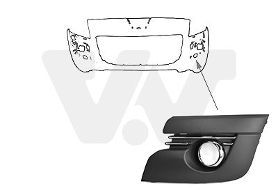 4076583 VAN WEZEL Облицовка, бампер Ван wезел 4076583