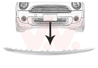 0508598 VAN WEZEL Облицовка, бампер Ван wезел 0508598