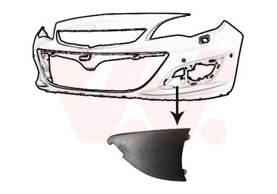 3753493 VAN WEZEL Облицовка, бампер Ван wезел 3753493