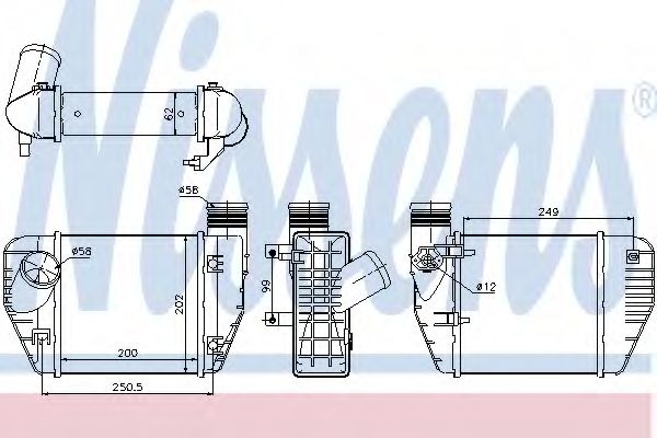 Интеркулер Nissens                96544