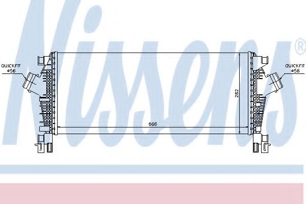 Интеркулер Nissens                96555