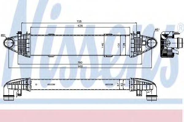 Интеркулер Nissens                96535