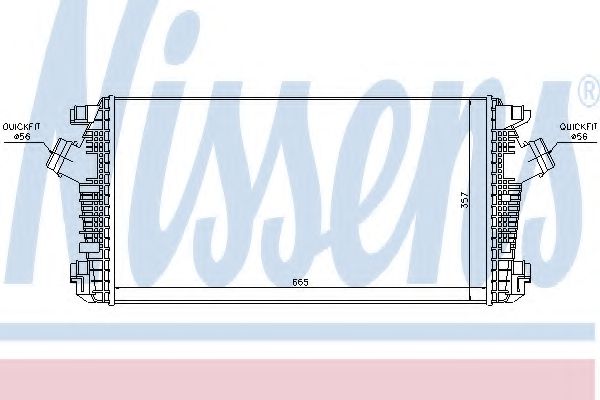 Интеркулер Nissens                96557