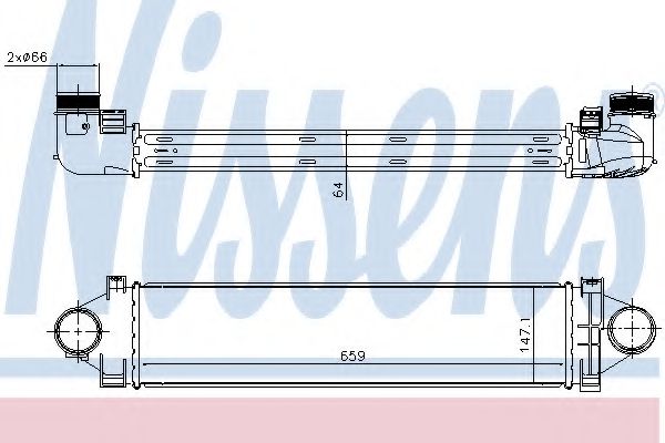 Интеркулер Nissens                96383