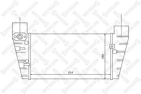 ИнтеркулерAudi A4 1.8t 00-04 Stellox                10-40099-SX