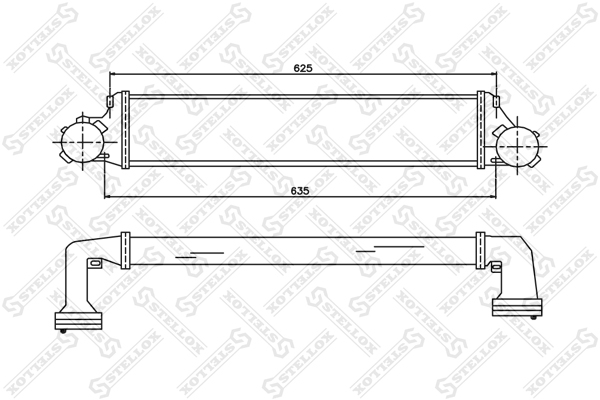 ИнтеркулерBMW X3 E83 2.03.0d 04> Stellox                10-40115-SX