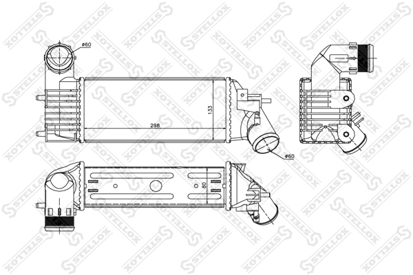 Интеркулер Stellox                10-40119-SX