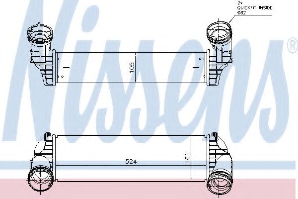 Интеркулер Nissens                96364