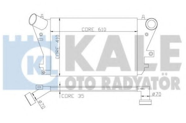 Интеркулер VAG A3 tdi-tfsi 03- Kale oto Radyator                342100