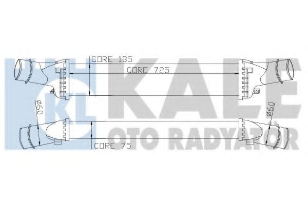 Интеркулер VAG A4 tdi tfsi Kale oto Radyator                342400