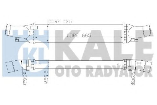 Интеркулер Kale oto Radyator                342600