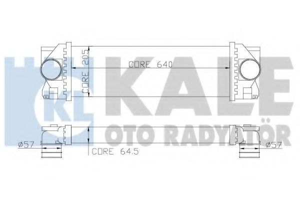 Интеркулер MB Sprinter 06- Kale oto Radyator                342800