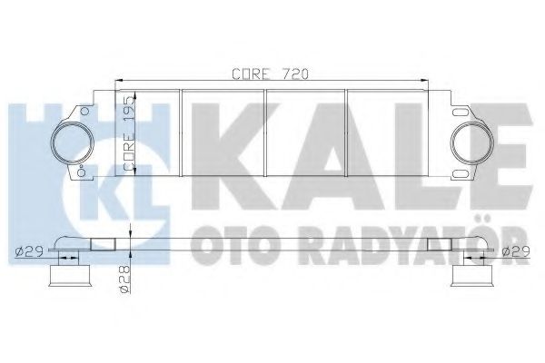 Интеркулер Kale oto Radyator                343100