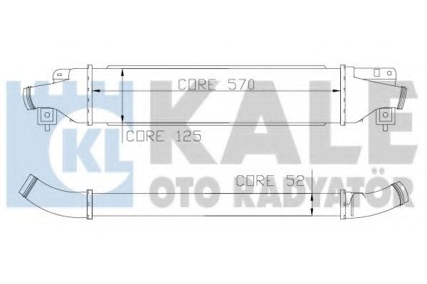 Интеркулер OP Corsa d 06- Kale oto Radyator                345500