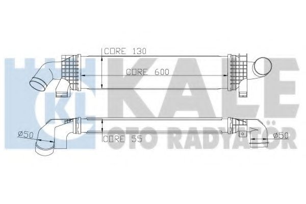 Интеркулер FO Focus II, Kuga tdci Kale oto Radyator                346900