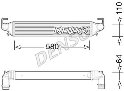 Снят с производства Интеркулер Denso                DIT09118