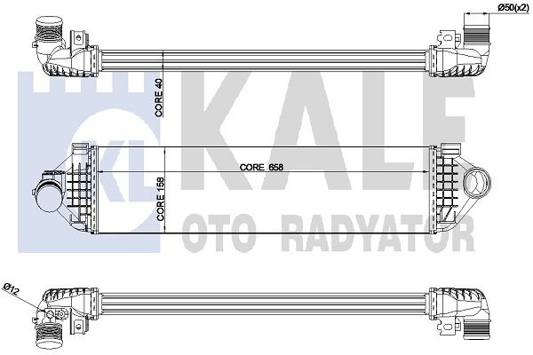 Интеркулер VO s60v70 10- FO Mo,Gal,S-Max 11- Kale oto Radyator                344925