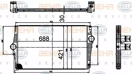 Теплообменник Hella                8ML 376 988-534