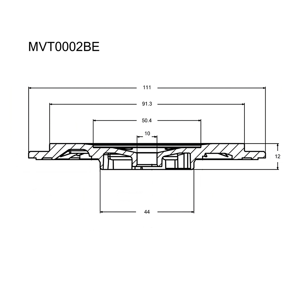 Задняя пластина турбокомпрессора Krauf                MVT0002BE