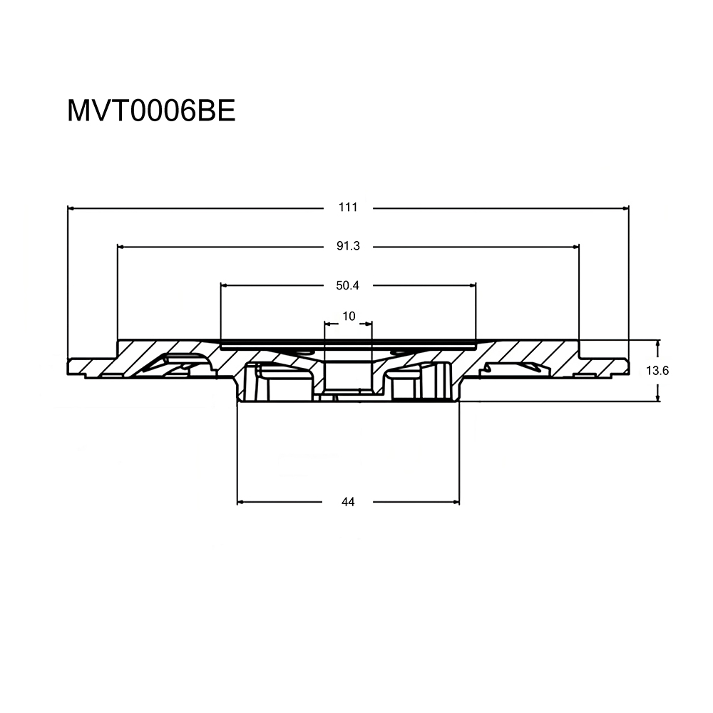 Пластина турбокомпрессора задняя Krauf                MVT0006BE