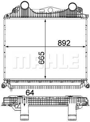 Интеркулер HCV Mahle                CI 123 000P