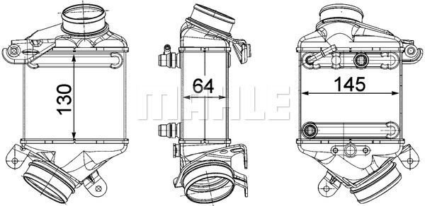 Интеркулер  Mahle                CI 187 000P