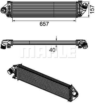 Интеркулер Mahle                CI 190 000P