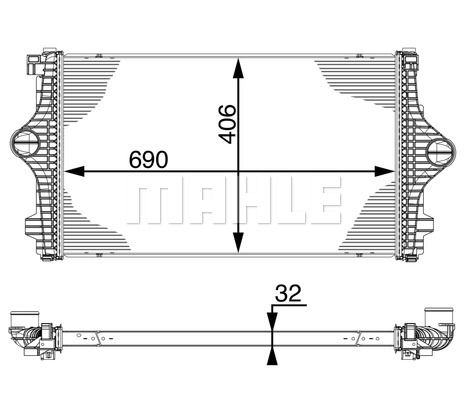 Интеркулер Mahle                CI 219 000P