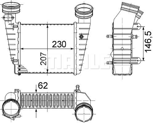 Интеркулер Mahle                CI 346 000S