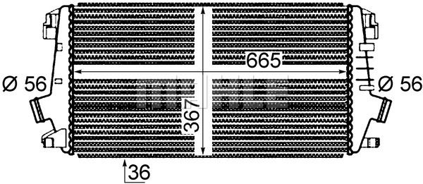 Интеркулер Mahle                CI 364 000P