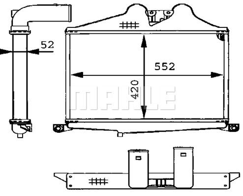 Интеркулер Mahle                CI 89 000P